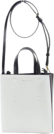 Marni Pre-owned Tote Bags, male, Gray, Size: ONE SIZE Pre-owned Museo calf mini bag