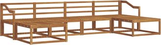 vidaXL Conjunto De Sof&aacute;s De Exterior 6 Uds. Natural Vidaxl