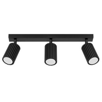 Sollux Lighting L&aacute;mpara de techo negro aluminio alt. 45 cm