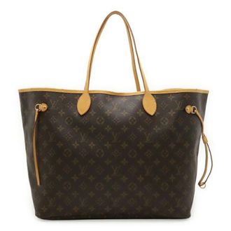 Louis Vuitton Pre-owned Tote Bags, female, Brown, Size: ONE SIZE Pre-owned Neverfull Monogram Tote Bag