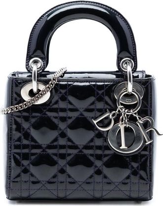 Dior Pre-owned Dior Mini Patent Cannage Lady Ladies 6TLNJBQJP2NHAB1S