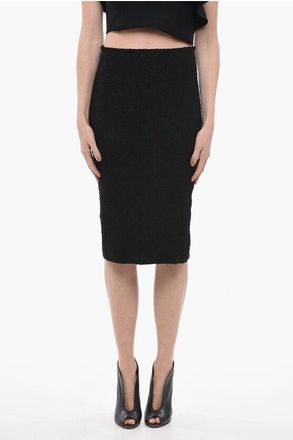 Bottega Veneta Texture Pencil Skirt with Rear Slit size Xs