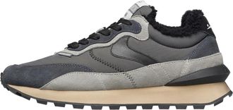 Voile Blanche Qwark Hype Fur Sneaker - Heren - Sneakers - Grijs - 42 EU - Wol - Schoenen