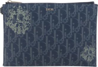 Dior Navy Canvas Pouch (Pre-Owned)