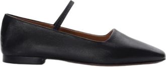 ATP Atelier Zwarte Nappa Mary Jane Ballerinas - Dames - Ballerinas - Zwart - 37 EU - Leer - Schoenen