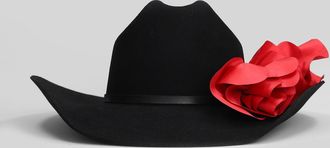 Willy Chavarria Hats In Black Wool