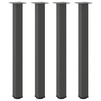 Berkfield Home Coffee Table Legs 4 pcs Anthracite 90-92 cm Steel in Dark Grey