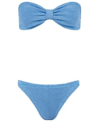 Hunza G Bikini aus Seersucker Jean