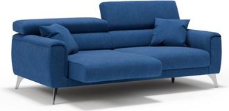 Divani.Store Sof&aacute; con asientos deslizantes impermeable 169 cm azul