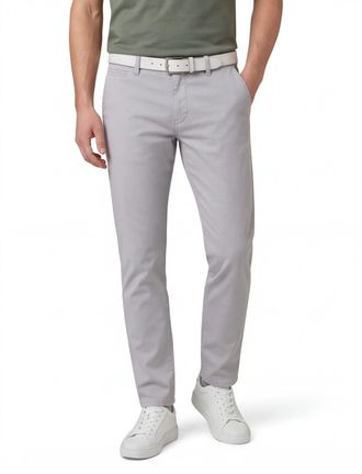 Mac Jeans katoenen Mac Pantalon grijs effen normale fit