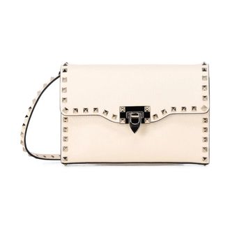 Valentino Tassen, Dames, Beige, ONE Size, Leer, Cross Body Bags
