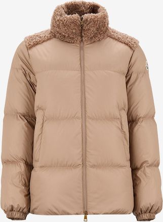 Moncler Kurze Steppjacke aus technischem Gewebe mit Stehkragen Esnaie