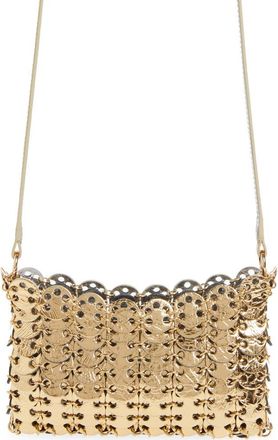 Paco Rabanne 1969 Reversible Nano Flip Bag in Gold/Silver at Nordstrom