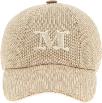 Max Mara Beige Logo Baseball Hat