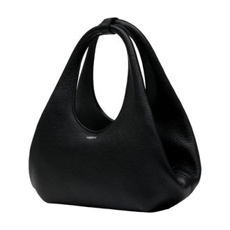 Coperni Pebbled Leather Shoulder Bag - Black