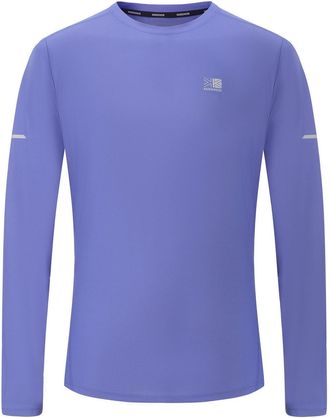 Karrimor Heren-T-shirt met lange mouwen en reflecterende details (Baja Blauw)