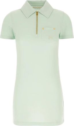 Palm Angels Piqu&eacute; Polo Jurk - Dames - Korte kleedjes - Groen - M - Katoen - Kleedjes