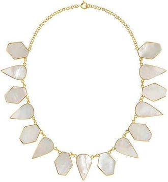 Freya Rose Warrioress Mother of Pearl Necklace in White at Nordstrom