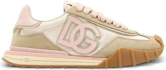Dolce & Gabbana Athletic Sneakers - Dames - Sneakers - Roze - 36 1/2 EU - Leer - Schoenen