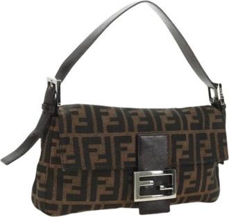 Fendi Pre-owned Zucca Canvas Shoulder Bag - - Pre-owned - Donna - Marrone - ONE SIZE