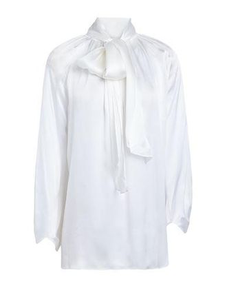 Karl Lagerfeld SILK-BLEND BOW SHIRT