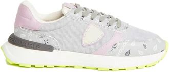 Philippe Model Antibes Low Paisley Sneakers - Dames - Sneakers - Grijs - 39 EU - Leer - Schoenen