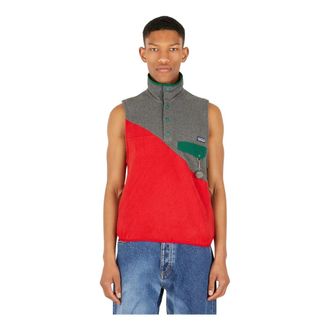 (di)vision Vests, male, Multicolor, Size: S Construct Fleece Split Sleeveless Top