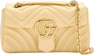 Gucci Yellow GG Marmont Small Shoulder Bag