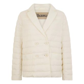 Herno Winter Jackets, female, Beige, Size: M Quilted Down Jacket