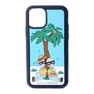 Dolce & Gabbana Phone Accessories, male, Blue, Size: ONE SIZE iPhone 11 Pro Case