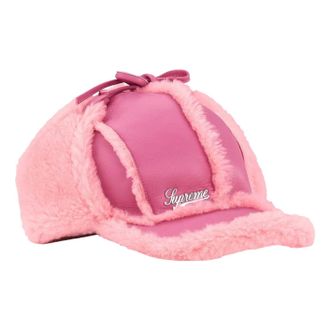 SUPREME FW25 Shearling Lined Earflap Cap Pink SUP-FW25-1100-PNK