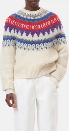 Closed Jacquard Pullover In Ivory