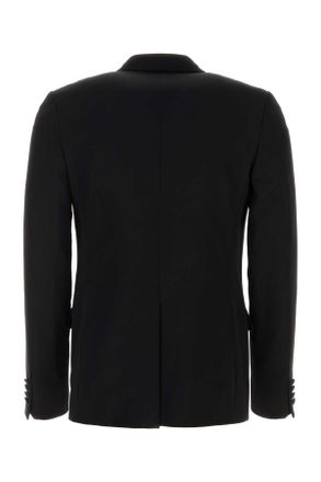 Lanvin Mens Wool Blazer Black Blazers