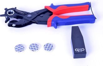 OEM Alicates Perforadores Con 6 Tama&ntilde;os De Punz&oacute;n Intercambiables Para Tela, Cintur&oacute;n De Cuero, Bolsos, Pl&aacute;stico Y Papel