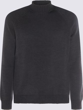 Zanone Black Wool Knitwear