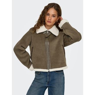 Only Korte bomberjas in fluweel