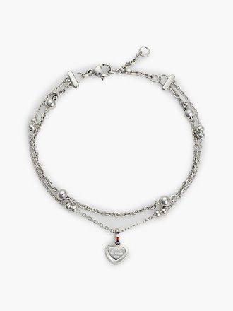 Tommy Hilfiger Pulsera de acero inoxidable con adorno