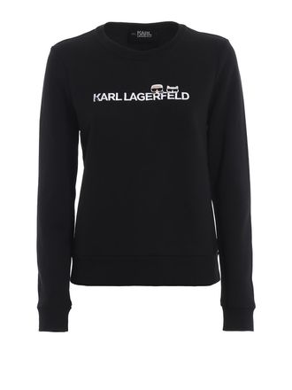 Karl Lagerfeld Black cotton sweatshirt