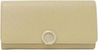 Bulgari Pre-owned Wallets, female, Beige, Size: ONE SIZE Pre-owned Leather wallets