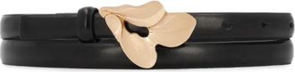 Kazar Elegante riem met decoratieve gesp - Dames - Riemen - Zwart - 110 CM - Leer - Accessoires