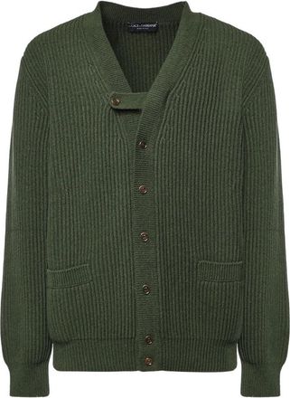 Dolce & Gabbana Cardigans - Heren - Vesten - Groen - XL - Truien & Vesten
