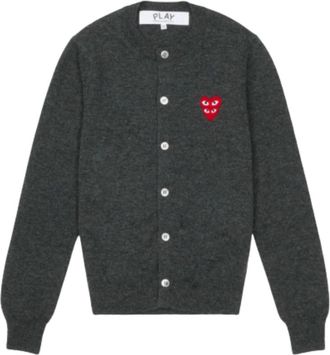 Comme Des Gar&ccedil;ons Grey Wool Cardigan