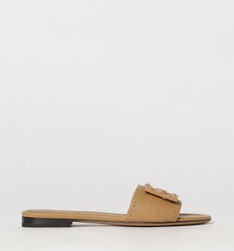 Fendi Sandali bassi Baguette in pelle di vitello martellata con monogramma FF