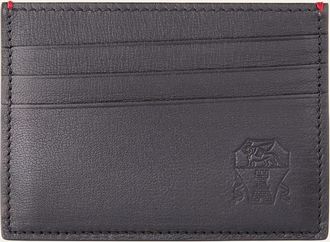 Brunello Cucinelli Mens Capretta Leather Card Holder