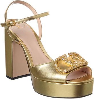 Valentino Vlogo 115 Leather Platform Sandal