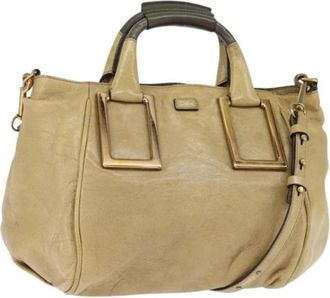 Chlo&eacute; Pre-owned Handbags, female, Beige, Size: ONE SIZE Pre-owned Handbag