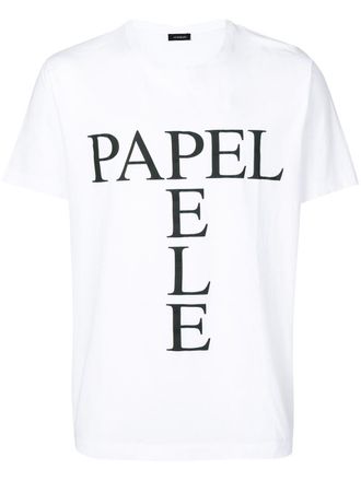 In&ecirc;s Torcato Papel/Pele T-shirt - men - Cotton - S - White