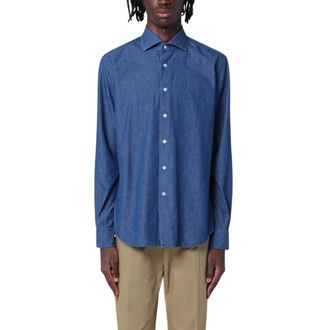 Xacus Heren, Overhemden, Blauw, Maat: 2XL Denim