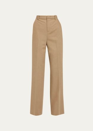 Vince Elsa High-Rise Straight-Leg Trousers