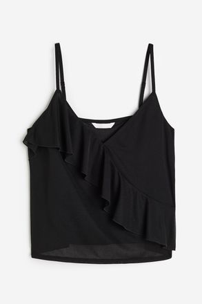 H&M Tr&auml;gertop mit Volantdetail - Schwarz